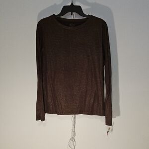 Brown/Gold Long Sleeve Top (1189)
